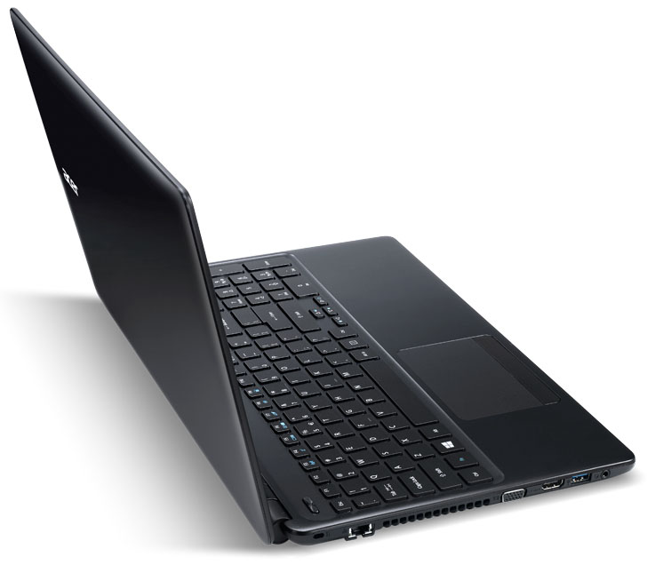 Acer Aspire E1-522 15.6" – AMD A4-5000 1.50GHz Quad-Core / 4GB RAM / 1TB HDD / Windows 10 Home / Black – Fair Grade Top cover cracked (Refurbished)