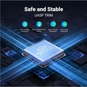 UGREEN 2.5" SATA HDD/SSD Enclosure USB 3.0 (Micro-B), 5Gbps, Tool-Free, UASP, for 7/9.5mm ?Black