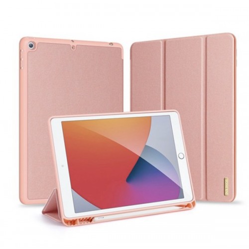 iPad 10.2" (7th/8th/9th Gen, 2019/2020/2021) Case | DUX DUCIS Domo Series Shockproof Tablet Cover Pin Connectork – Pink