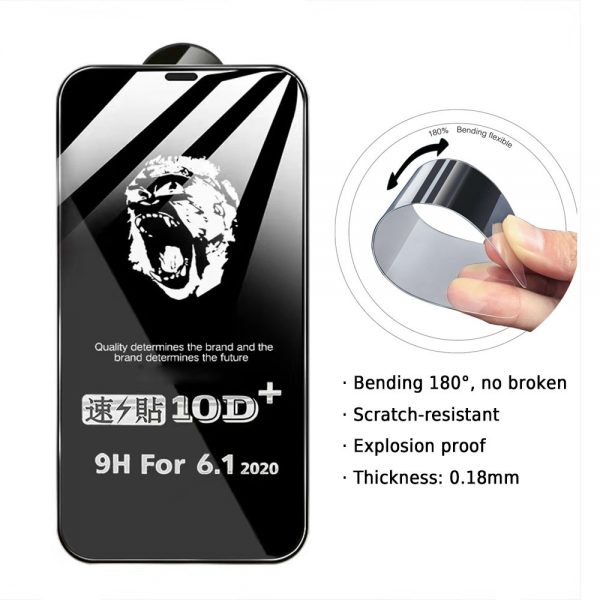 iPhone 7 / 8 Pliable and Strong Tempered Glass Screen Protector (Gorilla) Without Package White