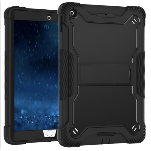 iPad Mini 6 Case (2021, 8.3'') | Shockproof Rugged Armor Tablet Cover with Kickstand – Black