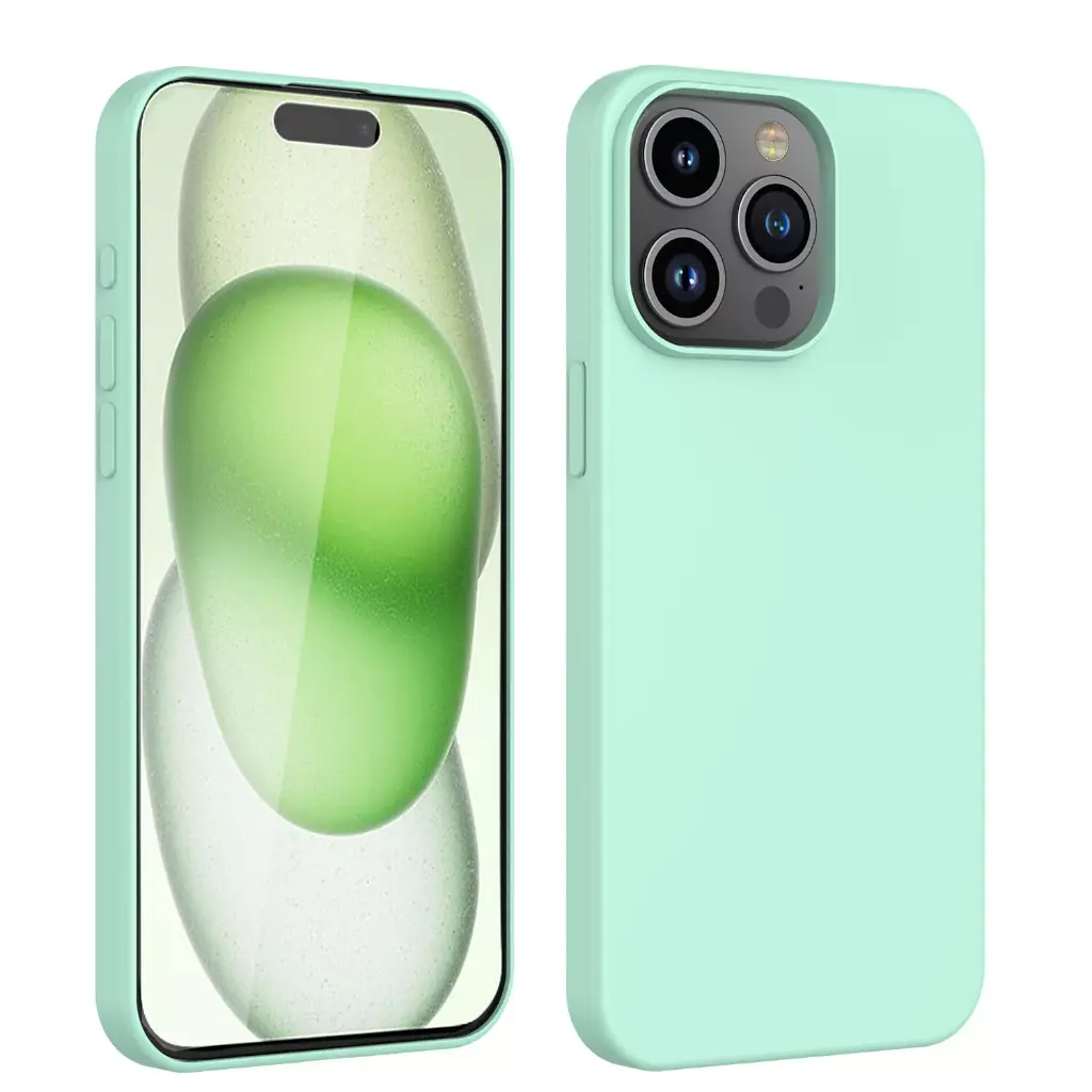 Silicone phone case without ring for Samsung NOTE 10 MINT