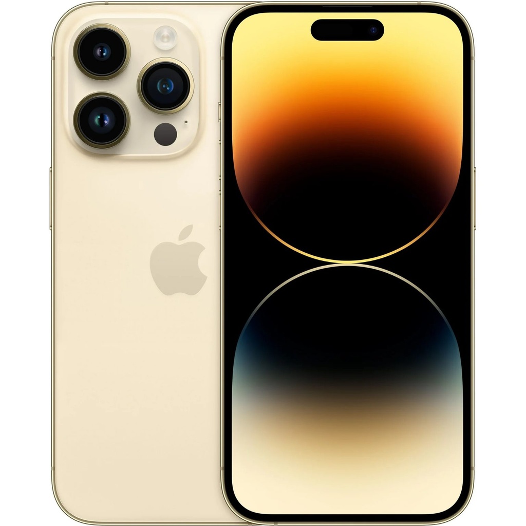 iPhone 14 Pro Max 128GB SS+eSim Gold A Grade 100% Battery Health( Refurbished ) - (Message Stock)