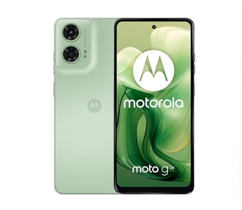 Motorola G24 DS 128GB with 4GB RAM Ice Green – A Grade (Refurbished)