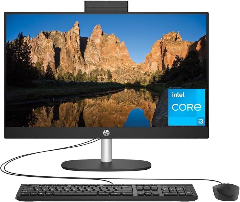 HP All-in-One Desktop PC 23" – Intel Core i3-3240 @ 3.4GHz / 8GB RAM / 1TB HDD / NVIDIA GeForce 710A / Windows 10 Home – A Grade (Used)