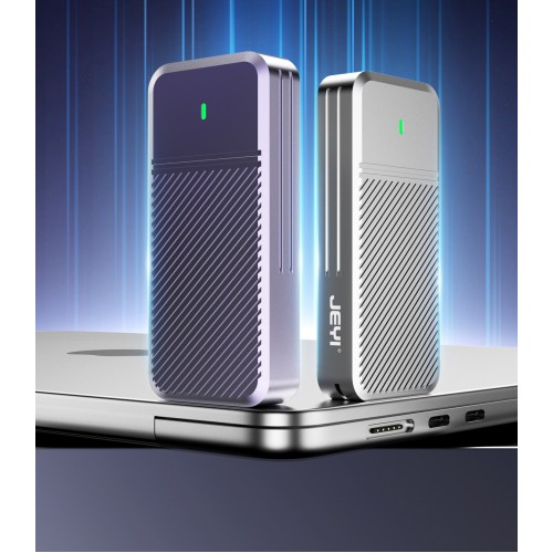 JEYI External SSD Enclosure for MacBook Air / MacBook Pro – NGFF Interface Adapter Case / Purple