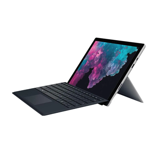 [L0110010002] Microsoft Surface Pro (6th Gen)1796 Laptop / Tablet, Black, 12.3'' Touch, Intel Core I5-8350U CPU @1.70GHZ, I5 8th, 8GB LPDDR34, 256GB NVME (Refurbished) with Bluetooth Keyboard