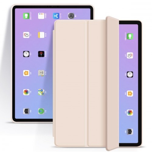 [T0680090039] iPad 10.9'' (10th Gen, 2022) Case | Flip Soft Silicone Back Cover with Pen Slot Connectork – Pink