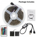 12V USB RGB LED STRIP 5050 APP + IR44 Key Control Strip Light 10Meter IP20-10M Set