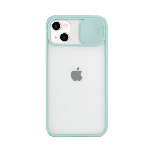 [M0620090133] iPhone 6P 7P 8P Slide Camera Lens Protection Cover Phone Case ShockProof TPU (Case Mate) ) Green