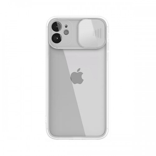 [M0620090135] iPhone 6P 7P 8P Slide Camera Lens Protection Cover Phone Case ShockProof TPU (Case Mate) ) Transparent