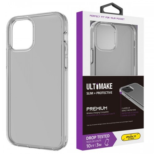 [M0650090058] iPhone X / XS Transparent ShockProof Phone Case (Ultimake) Black